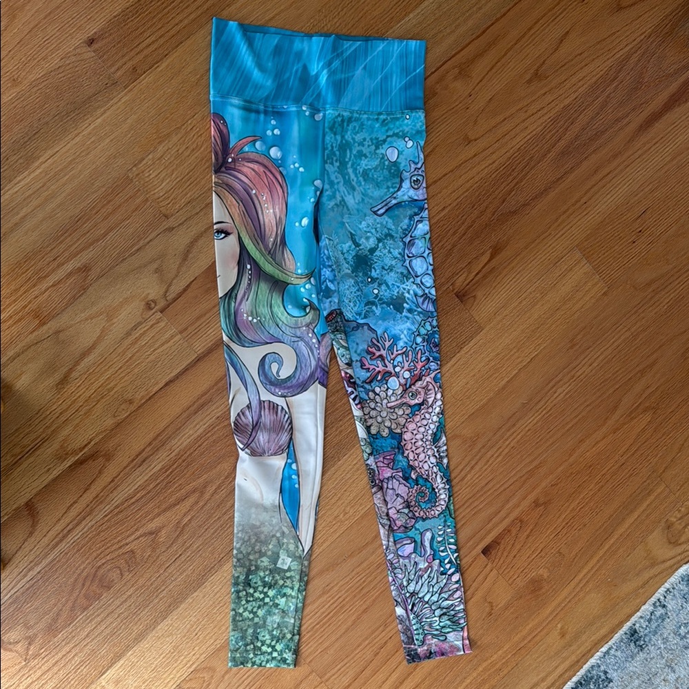 Eagle Rock Werkshop - Full Length - Mermaid and Ocean Print Leggings